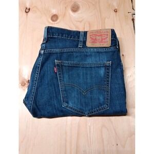 Levi's 541 Men Jeans Athletic Taper Stretch Blue Denim 38 X 30 Wide Leg Boot Cut